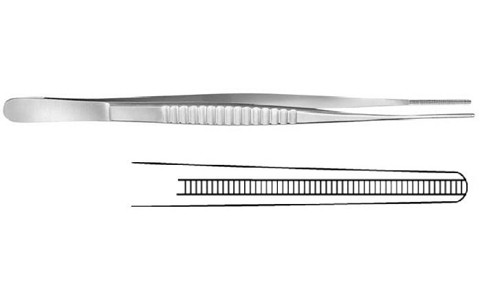 DE BAKEY Пінцет судинний; прямий; атравматичний; Ø 3,5мм; 24,0см. Tontarra Medizintechnik GmbH